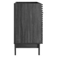 thumbnail image 3 of Vanity Cabinet (Sink not included), Dark Grey Gray, Wood, Mid Century Hotel Bedroom Bathroom, Modern Contemporary HB33499, 3 of 8