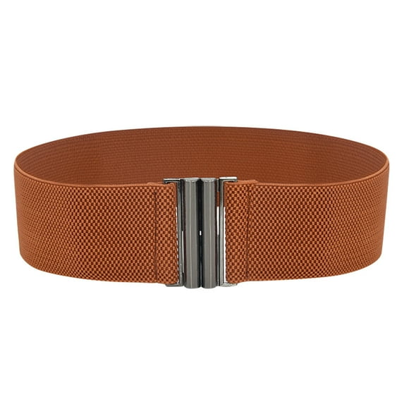 Baberdicy Easily Adjustable Belt Clearance Sales, Buckle Stretch Dress Belt Lady Elastic Waist Wide Belts Women Wide Fashion Belt
