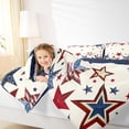 thumbnail image 4 of Homewish American Flag Stars Full Size Comforter Sets for Teen, Vintage Style Bedding Comforter Set, Dreamy Cartoon Theme Reversible Bedding Sets, Breathable Home Decor, 3-Piece, 4 of 8