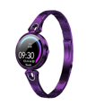 thumbnail image 1 of Reloj inteligente AK15 para mujer, resistente al agua IP67, con control del ritmo cardíaco y de la presión sanguínea, pulsera de actividad física 2019 VS H8 KW10, morado, 1 of 5