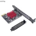 thumbnail image 2 of PCIe to 2 Ports SATA 3 III 3.0 6Gbps SSD Adapter PCI-e PCI Express x1 Controller Board Expansion Card Support x4 x6 x8 x16 Riser 2 ports SATA Card, 2 of 6