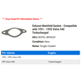 thumbnail image 2 of Exhaust Manifold Gasket - Compatible with 1991 - 1995 Volvo 940 Turbocharged 1992 1993 1994, 2 of 2