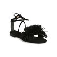 thumbnail image 1 of Liliana Fringe Open Toe Wrap Around Gladiator Sandal 20099, 1 of 4