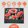 thumbnail image 2 of Red Poppy Rug 4x6 ft = 120x180 cm Washable Rug, 2 of 5