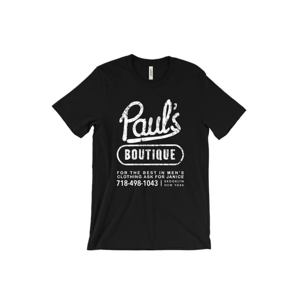 Camiseta de los Beastie Boys con licencia de Def Jam: inspirada en Paul's Boutique de los Beastie Boys. Hip hop clásico, con licencia de Def Jam, mezcla de algodón, estilo informal y deportivo para ho