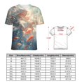 thumbnail image 2 of Mermaid Glitter Fish Scale Girls T Shirts Basic T-Shirt Short Sleeve Ladies Tee Shirt Summer Graphic Clothing, 2 of 6