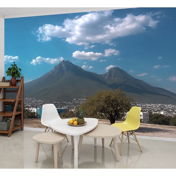 Wallpaper Cerro de la Silla Peel and Stick Wall Murals 69"H x 96"W Removable PVC Wall Paper Self-Adhesive Wall Paintings Art Decor for Bedroom Living Room
