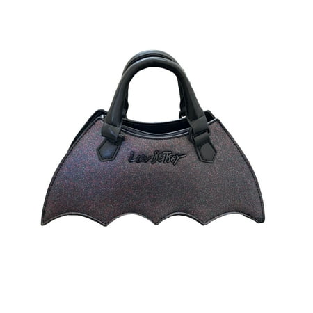 Betsey Johnson Luv Betsey Multicolor Embossed Allover Sparkle Glitter Bat Halloween Fall Autumn Holiday Top Handle Crossbody handbag