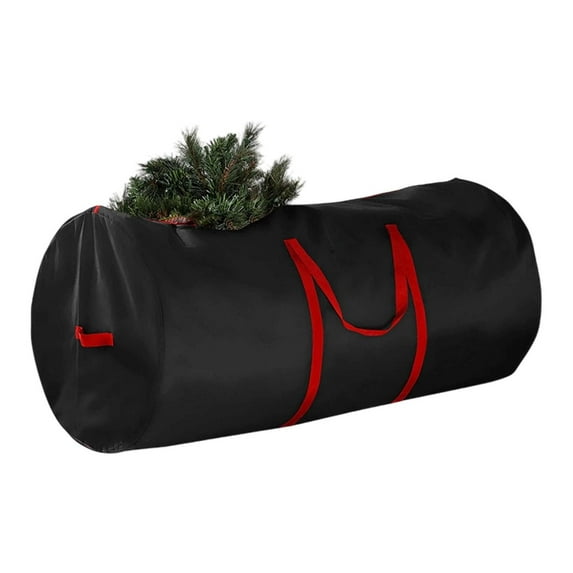 Christmas Tree Storage Bag Heavy Duty 900D Oxford Fabric with Reinforced Handles and Dual Zippers Wide Opening Extra Large Storage Container for Trees and Decorations (Black,30X30X60 Inch)
