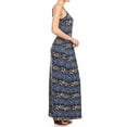 thumbnail image 2 of Sassy Apparel Women's Stylish Floral and Paisley Print Maxi Dress Skirt (Small, Navy-04), 2 of 4