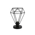 thumbnail image 5 of Bewildely Lámpara de diamante de metal Jaula Pantalla de hierro Marco hueco Luz de Luz de noche de escritorio Simple De moda Retro Delicado E27 Iluminación y accesorios Bewildely HA025248-00, 5 of 5