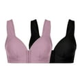 thumbnail image 7 of Aboser Womens Front Closure Bra Full Coverage Everyday Bras Beauty Back Comfort Sports Bras Easy Close Bra Front Buckle Corset Underwear 2 Pcs Pack, 7 of 7