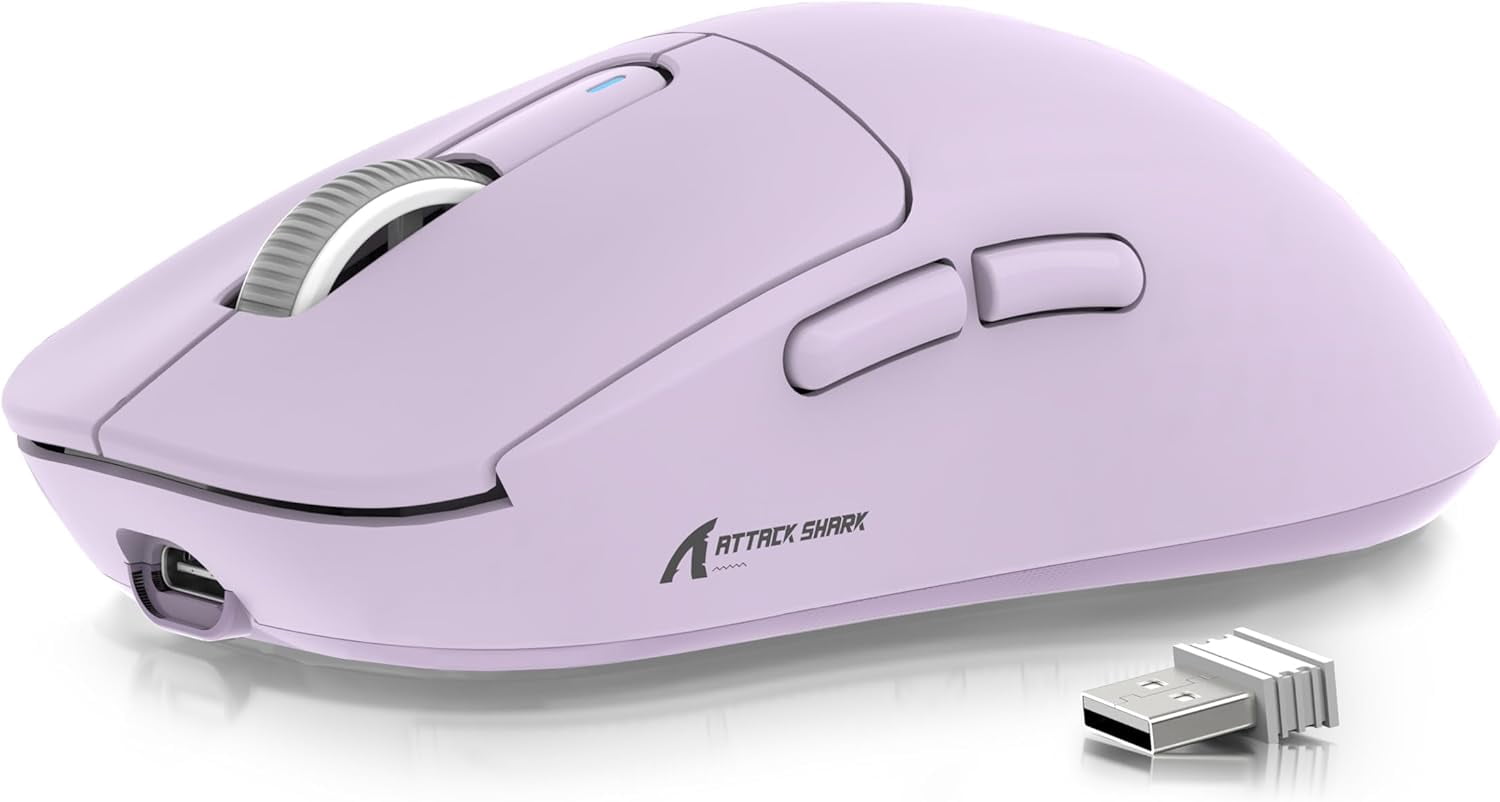 ATTACK SHARK X3 49g SUPERLIGHT Mouse, PixArt PAW3395 Gaming Sensor