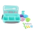 thumbnail image 1 of 16PCS Bento Box Set, Reusable 1300ml 4 Compartment Lunch Box With Spoon For Adults, 1 of 8