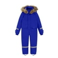 thumbnail image 3 of Kogui Snow Suits Boys Kids One Piece Snowsuits Girls Boys Coveralls Ski Suits Waterproof Windproof Snowboard Jumpsuits Winter Warm Jackets Size 12-13 (Blue,12-13 Years), 3 of 6