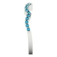 thumbnail image 4 of 0.23 ctw Wedding Band for Women - 18K White Gold Simulated Turquoise Stackable Eternity Ring, 4 of 6
