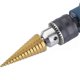 thumbnail image 4 of 3pcs Metal Step Drill Bit, 4-12/20/32 Mm Hss Titanium Tapered Triangle Countersink Hexagonal Shank Step Drill Bit For Screwdriver On Metal Steel, Wood, 4 of 5
