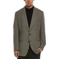 thumbnail image 3 of TODD SNYDER mens  Flannel Houndstooth Wool Jacket, 40R, Tan, 3 of 5