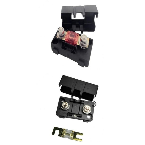 ANS Fork Portafusibles Fusebox Bloque Con Tapa 125V Fusible - 30A + 80A