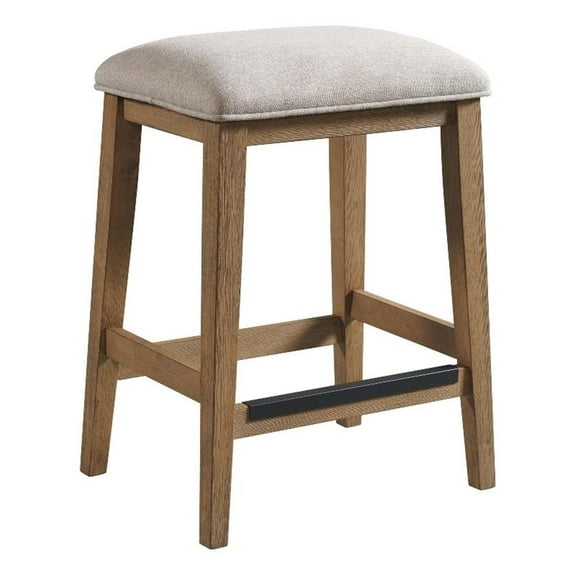 Intercon Backless Stool in Weathered Oak (Set of 2)