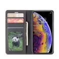 thumbnail image 4 of iPhone XS Max Wallet Case iPhone XS Max Luxury PU Leather Case, Book Folding Flip Retro Case with Kickstand, [RFID Blocking] Credit Card Slot Magnetic Closure Protective Cover, Black, 4 of 8