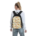 thumbnail image 6 of Lsque Tiger Lion Pattern Adult Backpack – Durable & Lightweight PU Canvas Storage Bag , 15” Laptop Compartment, and Multiple Pockets, 6 of 6