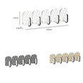 thumbnail image 2 of 5 Pack Hanging Jewelry Organizer,Self-Adhesive Jewelry Hooks,Clear Wall Mounted Jewelry Hanger,Necklace Display Holder(Beige), 2 of 8