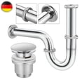 thumbnail image 3 of Siphon Ablaufgarnitur Abfluss mit Uberlauf Waschbecken, 3 of 6