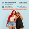thumbnail image 4 of Pixie Menstrual Disc - No Metals or Toxins - 100% Medical-Grade Silicone - Ranked 1 for Most Soft Reusable Period Disc - Removes Like a Tampon - Wear 12 Hours - Capacity of 3 Tampons (Small), 4 of 13