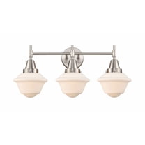 447-3W-SN-G531 Innovations Lighting Oxford - 3 Light Bath Vanity-11 Inches Tall and 25.5 Inches Wide-Satin Nickel Finish-Matte White Glass Color
