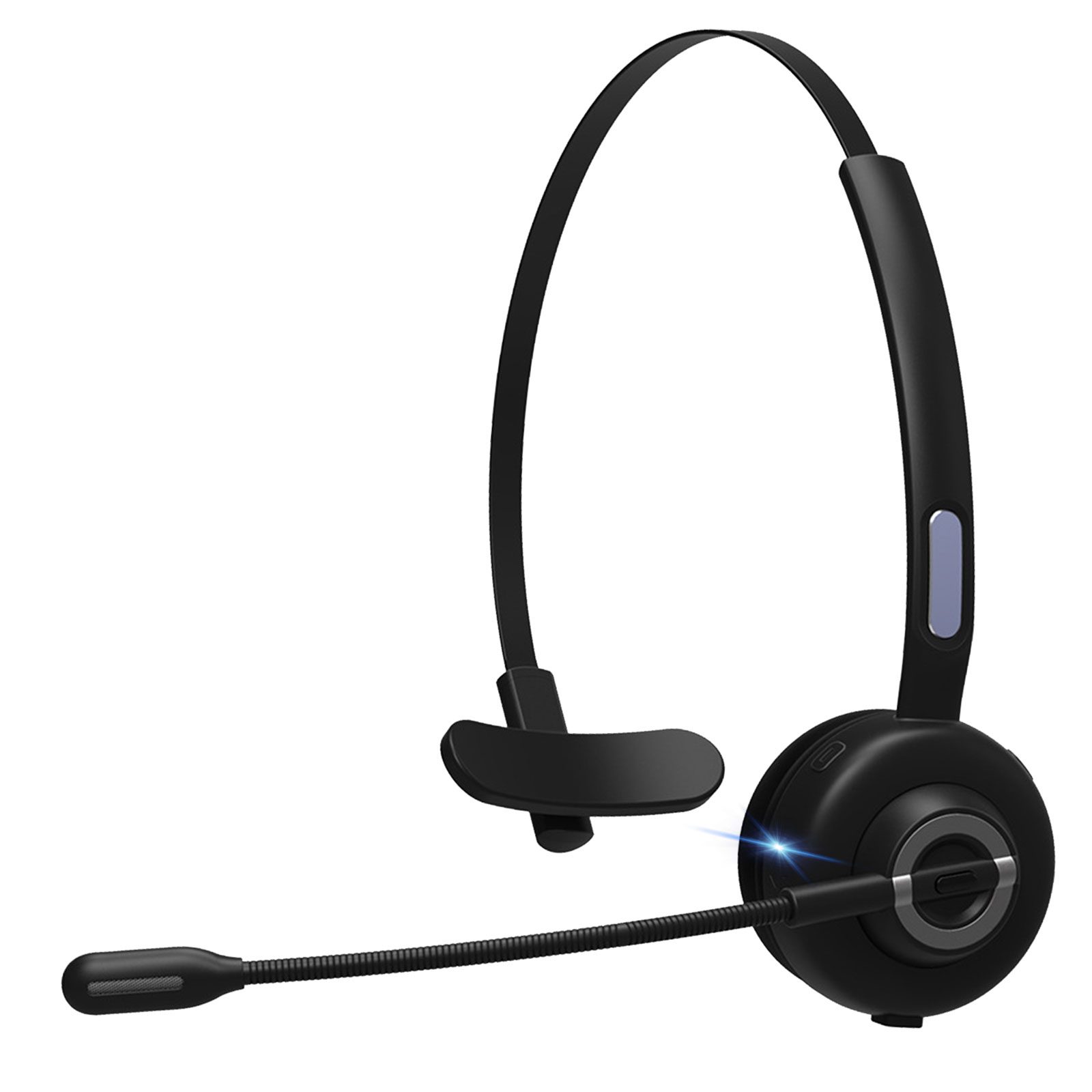 Bluetooth Headset With Noise Cancelling Microphone Hands Free Wireless 