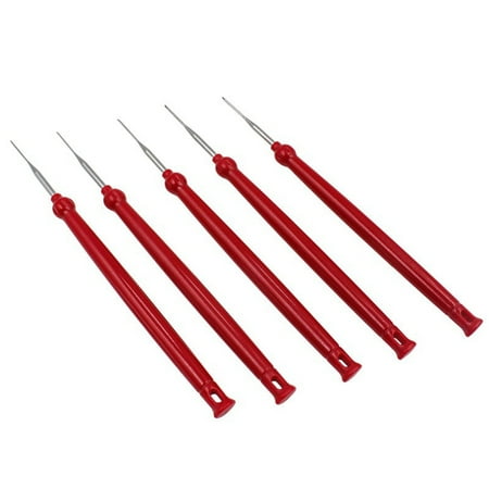 

5 Pieces of Car Plug Removal Tool Needle Tractor Selection Tool(Red)