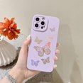 thumbnail image 2 of Compatible for iPhone 13 Pro Max Case Cover, Cute Bling Glitter Butterfly Cases Cover for Women Girls with Lens Camera Protection Soft TPU Shockproof Case for iPhone 13 iPhone 13 Pro Max 6.7", 2 of 10