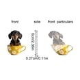 thumbnail image 5 of 2D Cute Dachshund Car Vent Clip Aromatherapy Ornament, Acrylic Waterproof Car Interior Decoration For Vehicle Air Vent, Car Accessories For S Teens, 5 of 5