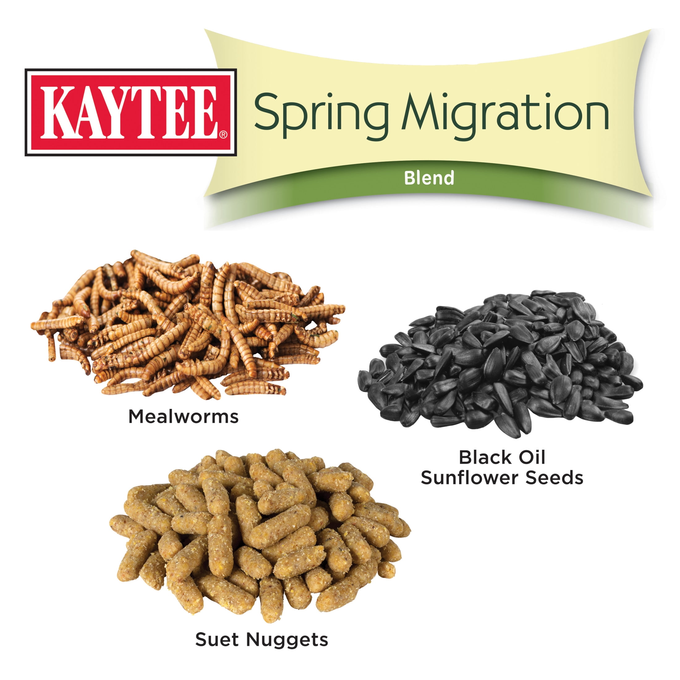 Kaytee Spring Migration Wild Bird Feed with High Energy Ingredients for Migratory Birds, 8 lbs