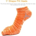 thumbnail image 6 of 5 Pairs Toe Socks for Women, Breathable Soft Ankle Socks Toe Separator Sock, Cotton Low Cut Five Finger Sock with Toes for Sports Working, 6 of 7