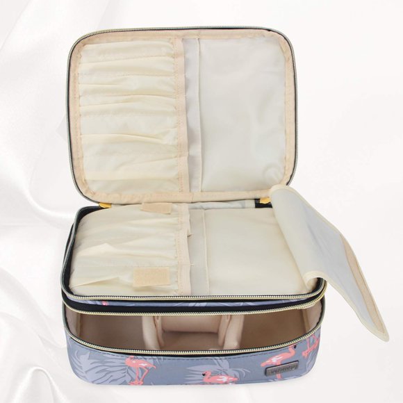 Organizador de brochas de maquillaje Teamoy Travel Flamingo Nylon