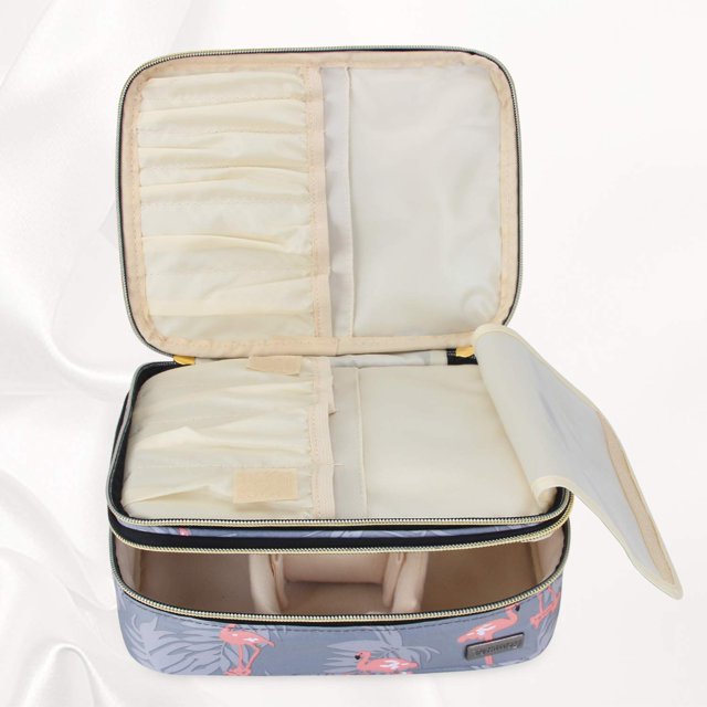 Organizador de brochas de maquillaje Teamoy Travel Flamingo Nylon