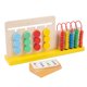thumbnail image 2 of Slide Puzzle Juguetes de madera Marco Desarrollo Juguete Rompecabezas 5 Filas Marco de madera Montessori Preescolar Niños Niñas Niños perfke Juego de correspondencias, 2 of 9