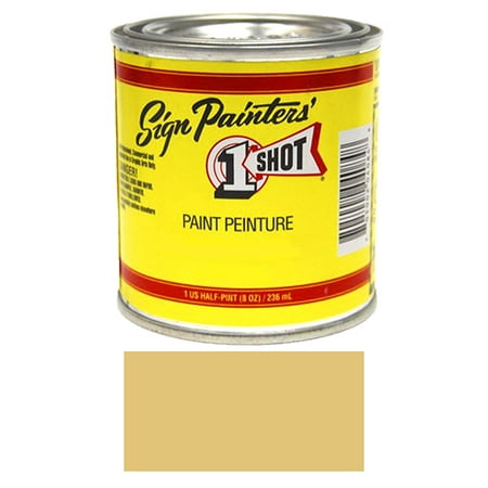 1/2 Pint 1 Shot TAN Paint Lettering Enamel Pinstriping & Graphic Art