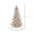 thumbnail image 3 of Vickerman 5.5' Silver Tinsel Fir Artificial Christmas Tree, Warm White Dura-lit LED Lights, 3 of 6