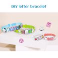 thumbnail image 4 of Kit de fabricación de pulseras de la amistad para niñas, pulsera con letras con cuentas, juguetes artesanales, regalos de cumpleaños para niños, suministros para fiestas, actividades de viaje, 4 of 5