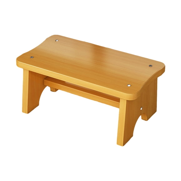 Guardoinrt Round Edge Ottoman - Hypoallergenic Heavy Load-bearing Anti-skid Bottom Wood Footstool Home Original