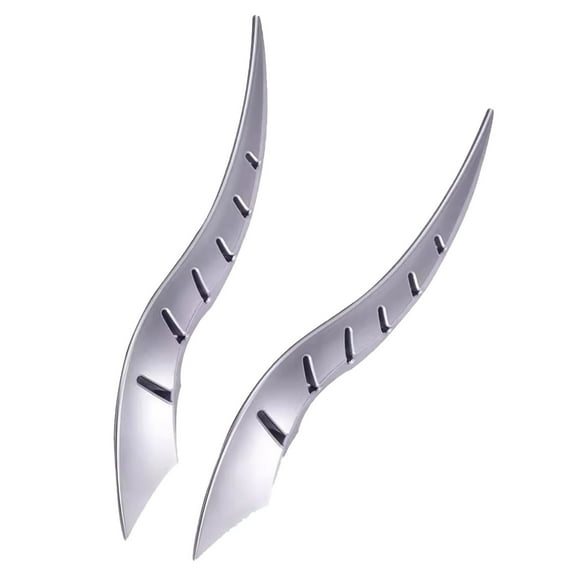 Car Exterior Accessories - Universal Auto Roof Decoration 3D Bull Horns Stickers High Strength All Weather Modification for SUVs and Sedans 2PCS