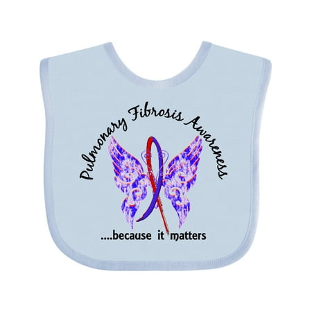 

Inktastic Pulmonary Fibrosis Butterfly 6.1 Boys Baby Bib