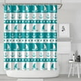 thumbnail image 4 of Sailboat Anchor Coastal Shower Curtain 72x84, Water-Resistant Chun Yafang Fabric with Hooks, Easy to Clean, Ideal for Nautical Decor in Bathrooms of All Sizes, 4 of 5