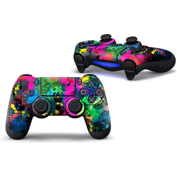 Sololife Colorful Paint PS4 Controller Skin Stickers for Sony