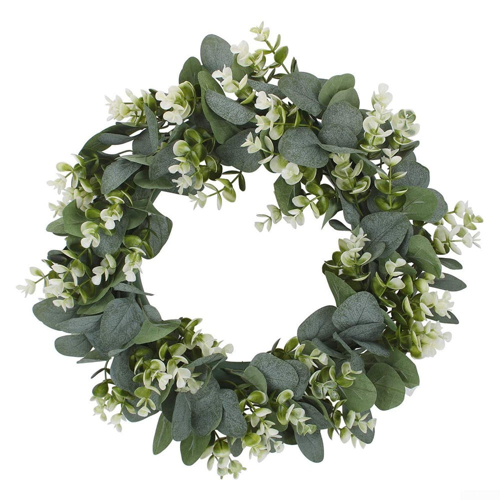 Spring Boxwood Artificial Round Wreath 16" 