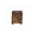 thumbnail image 2 of HomeStock Baroque Brilliance File Cabinet, 19" x 16" x 18"H, Weathered Oak Finish with File Drawer and Additional Storage Space, Casters for Easy Mobility, 2 of 5