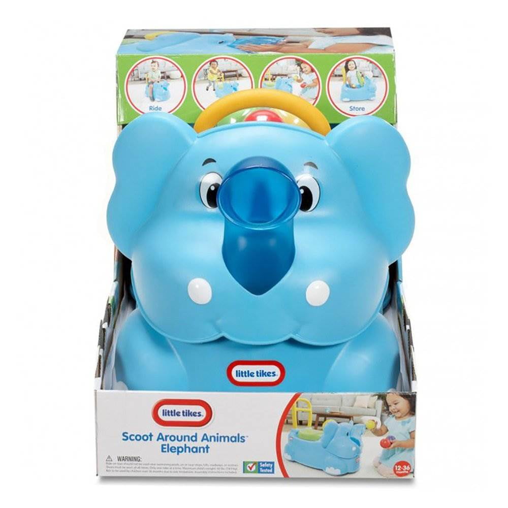 Little Tikes Scoot Around Animals Elephant Toddler Ride On Learning Toy ...